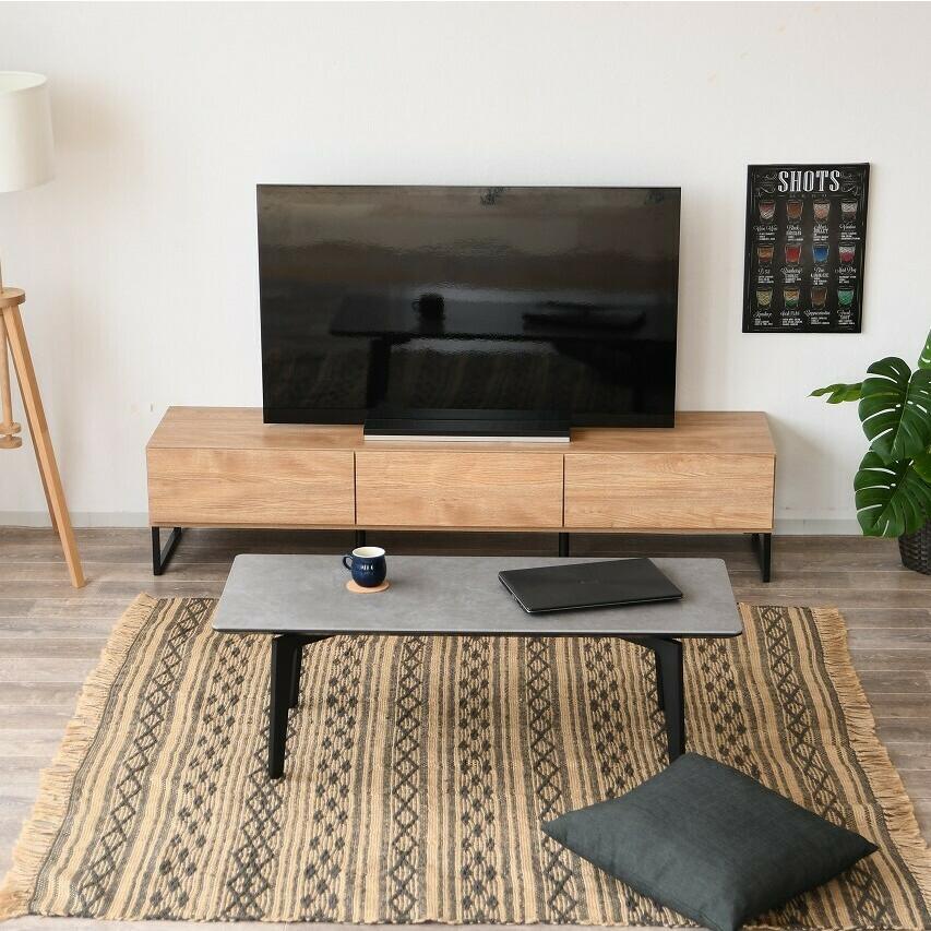 210 テレビボード TVボード TV台 木目 木 ナチュラル アイアン 210 テレビボード TVボード TV台 木目 木 ナチュラル アイアン