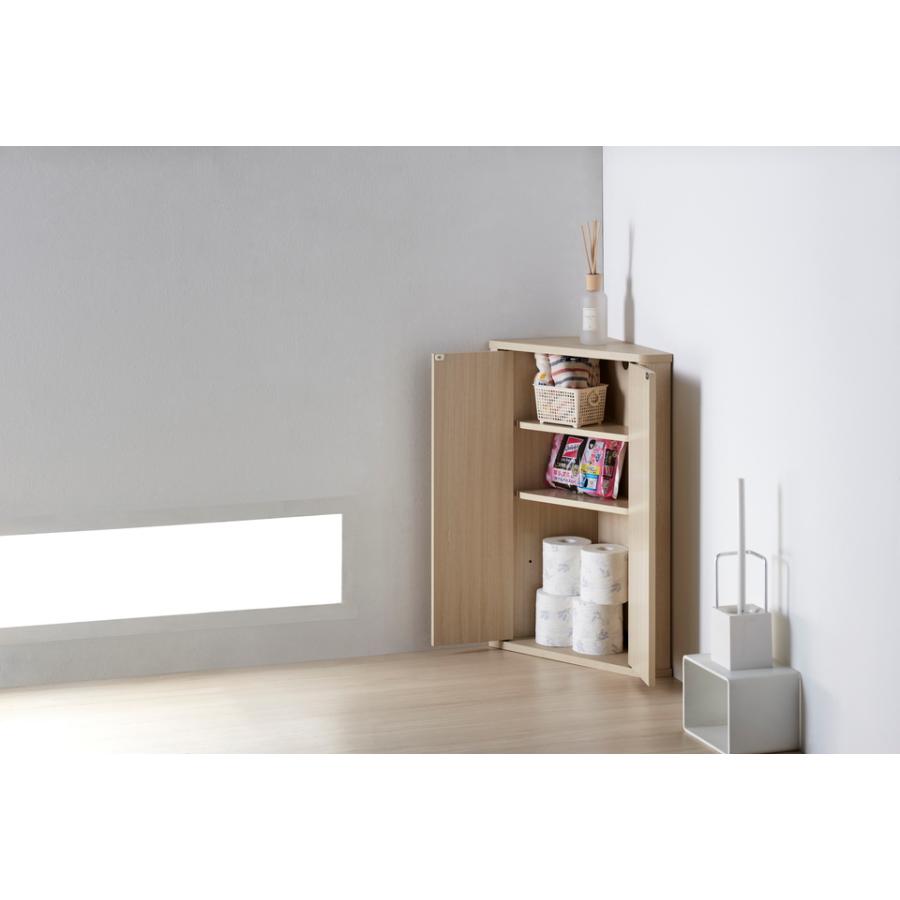 トライアングルストレージ コーナー収納 サニタリー収納 トイレタリー