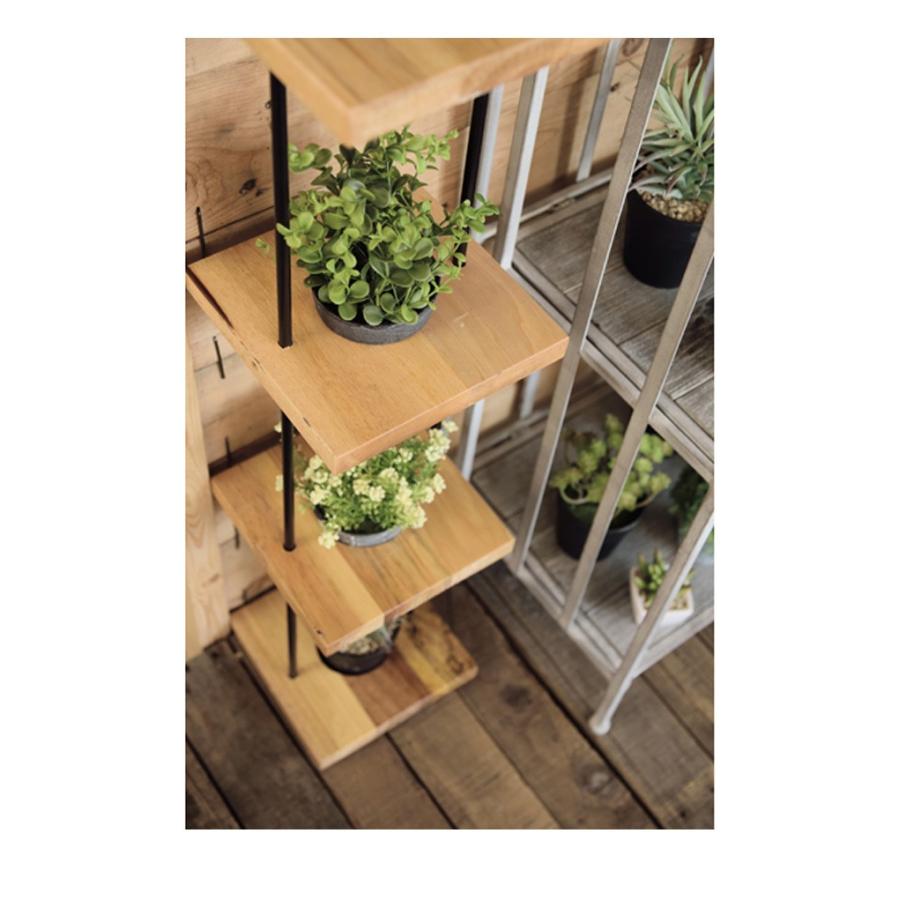 送料込み！プランタースタンド 2個セット アイアン ウッド ビンテージ