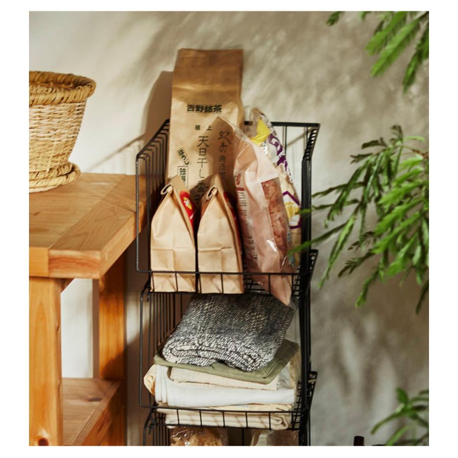 スタッキングワゴン 4段 積み重ね 幅26.5 おしゃれ スリム キッチン