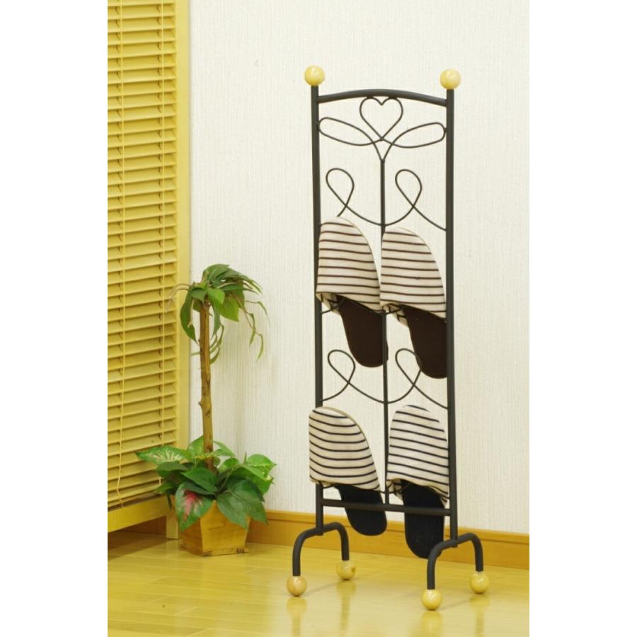 スリッパラック スリッパスタンド 4段 スリッパ立て スリッパ入れ 玄関