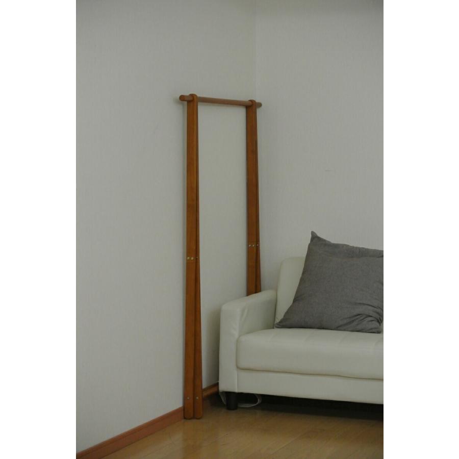 ハンガーラック 衣類収納 コートハンガー 木製 ポールハンガー