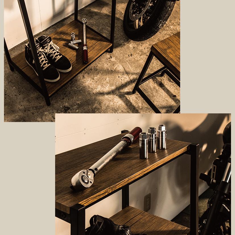 テレビボード 幅50 棚 4段 おしゃれ 収納 ヴィンテージ風 テレビ台 ラック 四段ラック 4段ラック キャビネット シェルフ 高さ108 高さ110