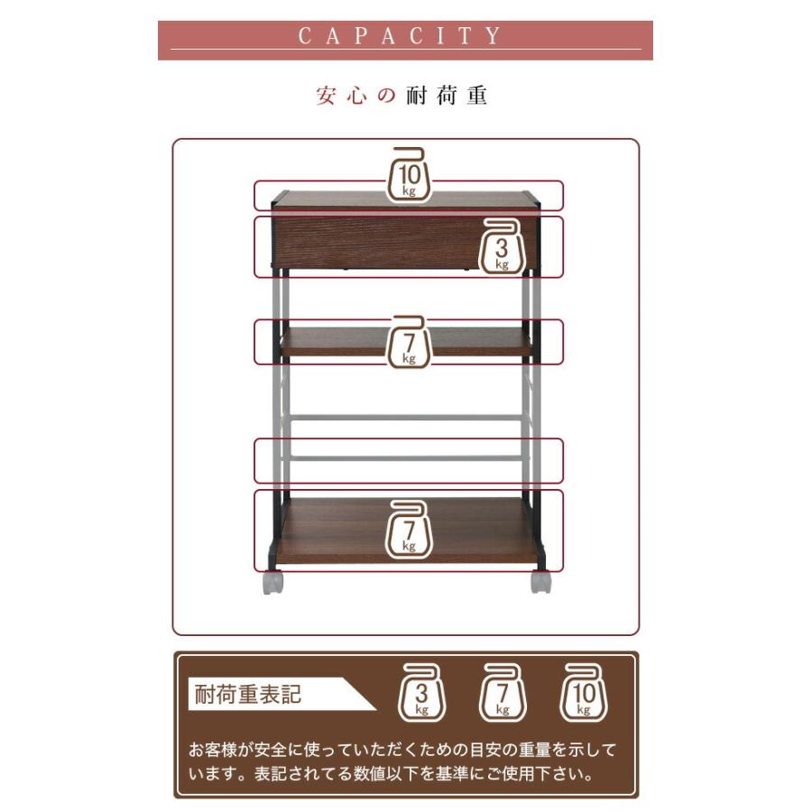 サイドラック サイドチェスト 2WAY パソコンデスク 複合機ラック