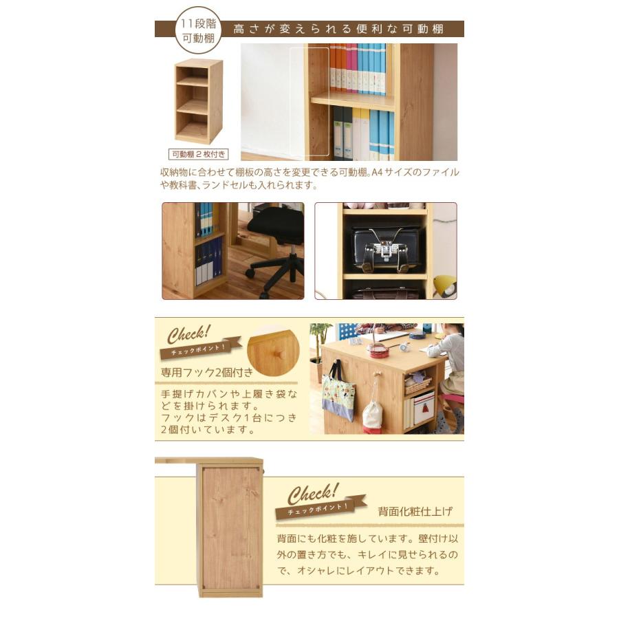 開店記念セール！！ コンパクトなツインデスク　ラックタイプ コンパクトツインデスク ラック＋ラックタイプ FWD-0001SET - 家具専門