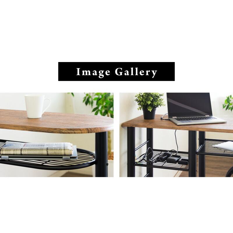 バーテーブル チェアー 3点セット 木製 スチール製 棚付き セット 送料