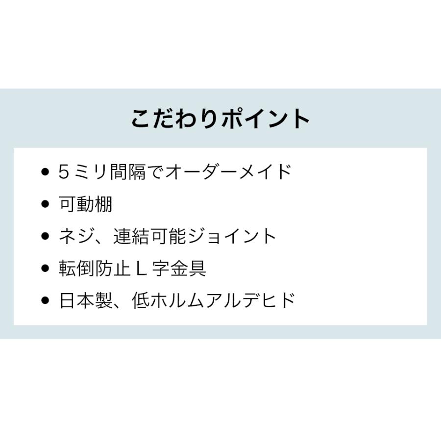 5ミリ単位 オーダーラック ロータイプ すき間ラック 日本製 5mm単位 奥行29.5 5ミリピッチ 奥行30 高さ90 国産 隙間収納 ラック すき間 隙間 bakugai202602の画像