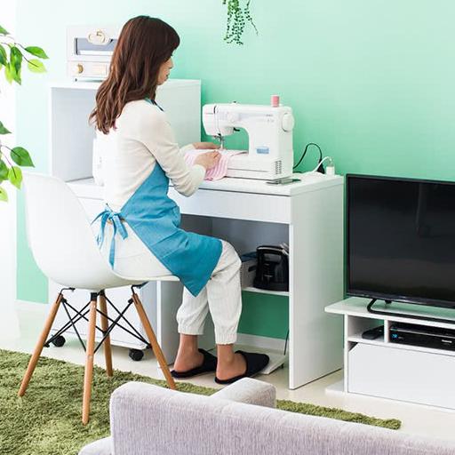 ドレッサー 鏡なし デスク 幅60cm コンパクト ミニ 引出付 ドレッサー 鏡なし デスク 幅60cm コンパクト ミニ 引出付
