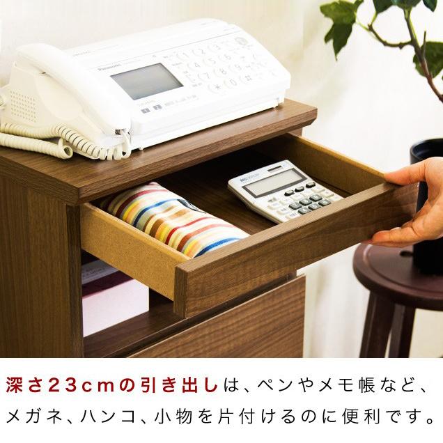 電話台 ルーター収納 ルーター収納ボックス 収納棚 スリム 扉1枚 幅38