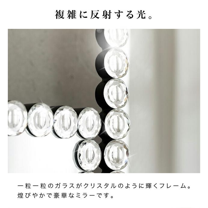 三面鏡 豪華高級クリスタル調装飾 卓上ミラー｜kagudoki｜05