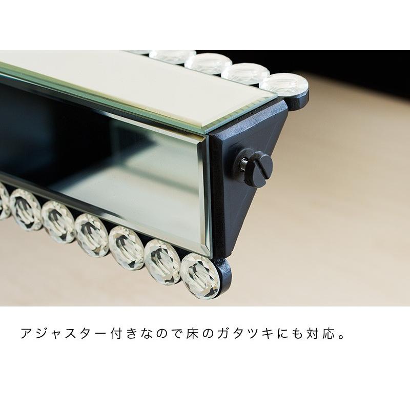 ミラーテーブル 鏡台 ドレッサー コンソール 幅100 消毒台 消毒