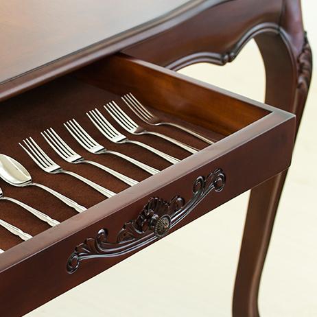 開梱設置 ダイニングテーブルセット 5点セット 椅子4脚 アンティーク