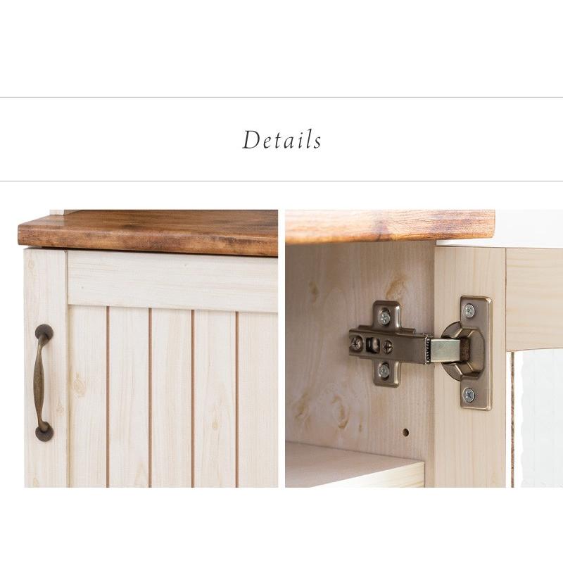 訳あり品！【125】フレンチカントリー北欧調ホワイト扉キャビネット木製飾り棚収納 mwmcab.jpg