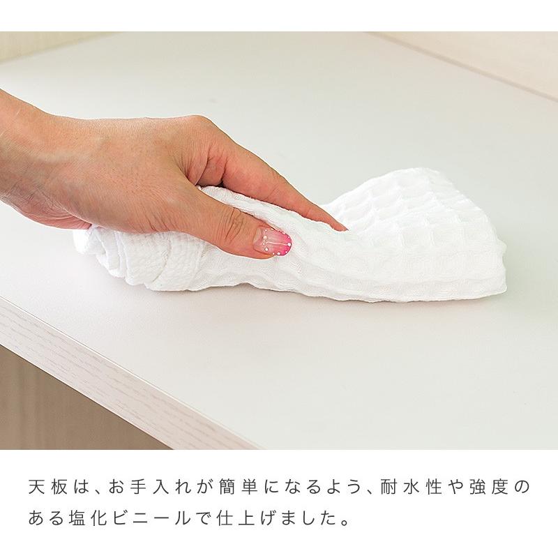 食器棚 耐震 突っ張り レンジ台 幅60 耐震ラッチ 扉付き 奥行42 ホワイト 木製 キッチンラック キッチンボード カップボード 電子レンジ 台 炊飯器 | ブランド登録なし | 13