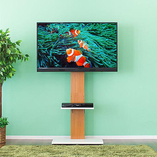 テレビ台 ハイタイプ 壁寄せテレビスタンド スチール スチール製