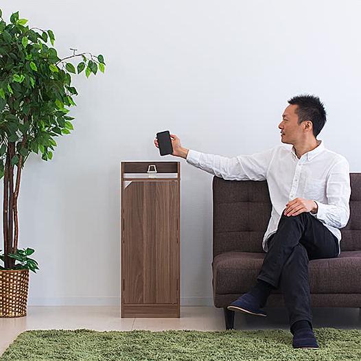 ケーブルボックス 収納ラック 幅30 高さ80cm wifiラック 白 茶 隙間