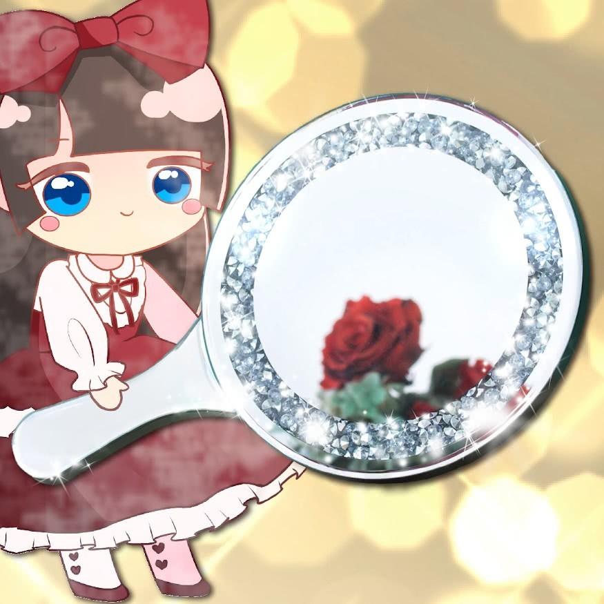 ロリータ ガーリー クラシック 姫系 ゆめかわいい コスプレ メイク ドーリー ハロウィン メイド ミラー 卓上ミラー 鏡 ゴージャス エレガント 豪華 グランデ Aku 本棚 テレビ台 電話台の家具ドキ 通販 Yahoo ショッピング