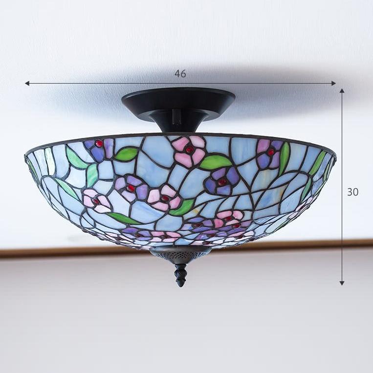 シーリングライト ステンドグラス 照明 パルマ LED電球付き 花