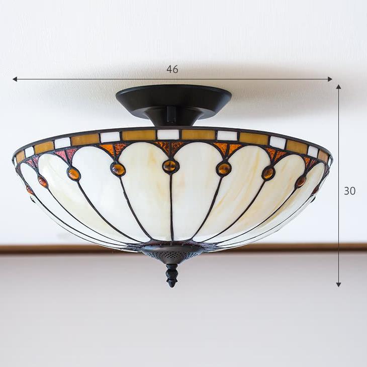 シーリングライト ステンドグラス マーガレット LED電球付き 照明