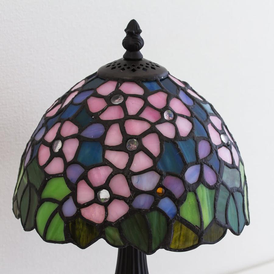 テーブルランプ ステンドグラス 照明 フルーリー LED電球付き 花 かわいい｜kagudoki｜05