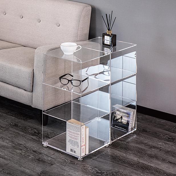 シューズラック 奥深タイプ 2個組 アクリルラック クリアラック