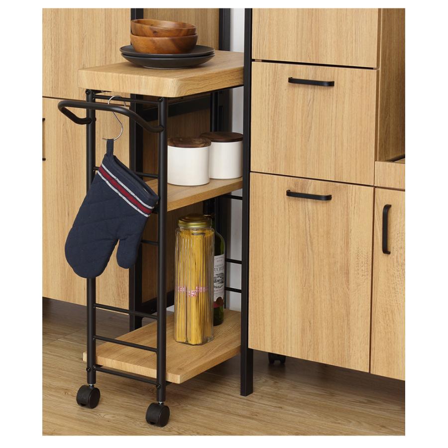 キッチンワゴン 隙間 おしゃれ キャスター付き 台 スリム 25cm