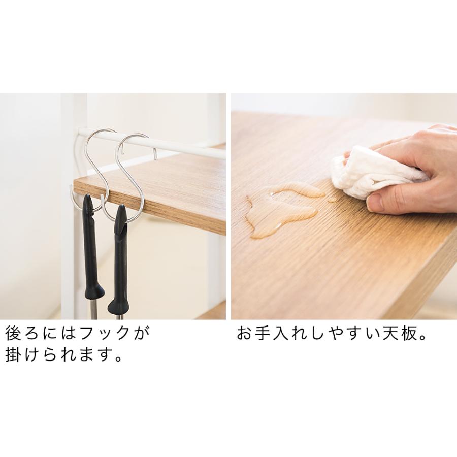 カウンター下収納 薄型 幅70 スチールラック 3段 大容量 引き出し キャスター付き ラック 収納家具 キッチンワゴン キッチンラック レンジ台 キッチンカウンター_11