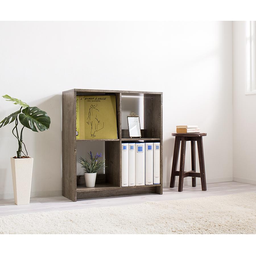 A4キングファイル収納 カラーボックス 2列 2段 2段ボックス 2×2 二列