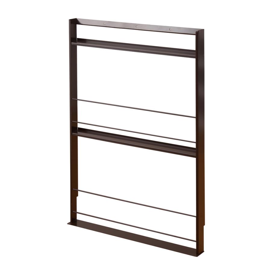 薄型マガジンラック 本棚 おしゃれ スチールラック 完成品 幅59 スリム