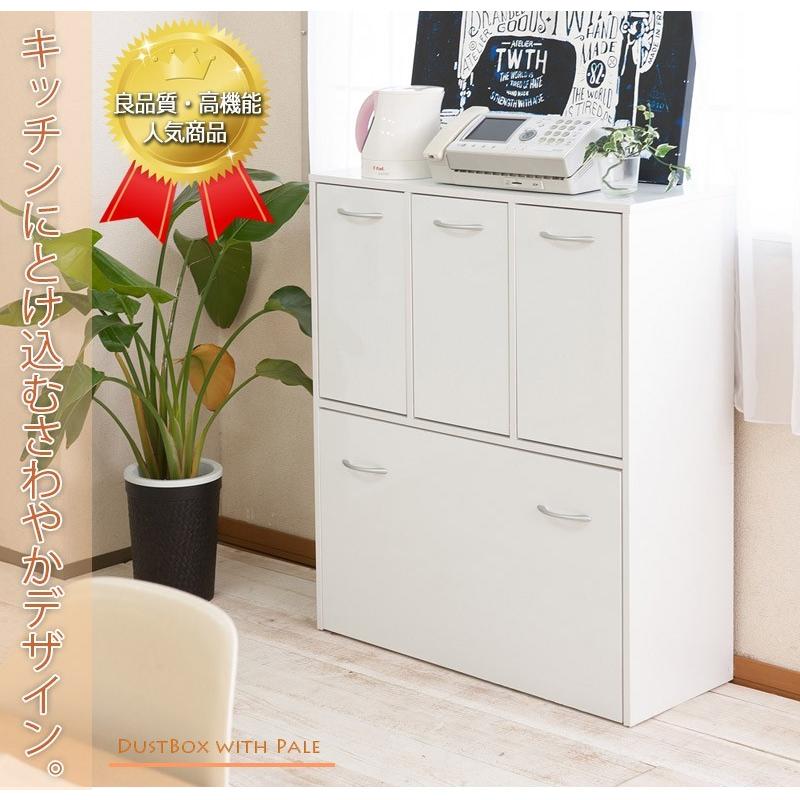 ダストボックス 5分別 幅80.5cm キッチン収納 ゴミ箱 おしゃれ