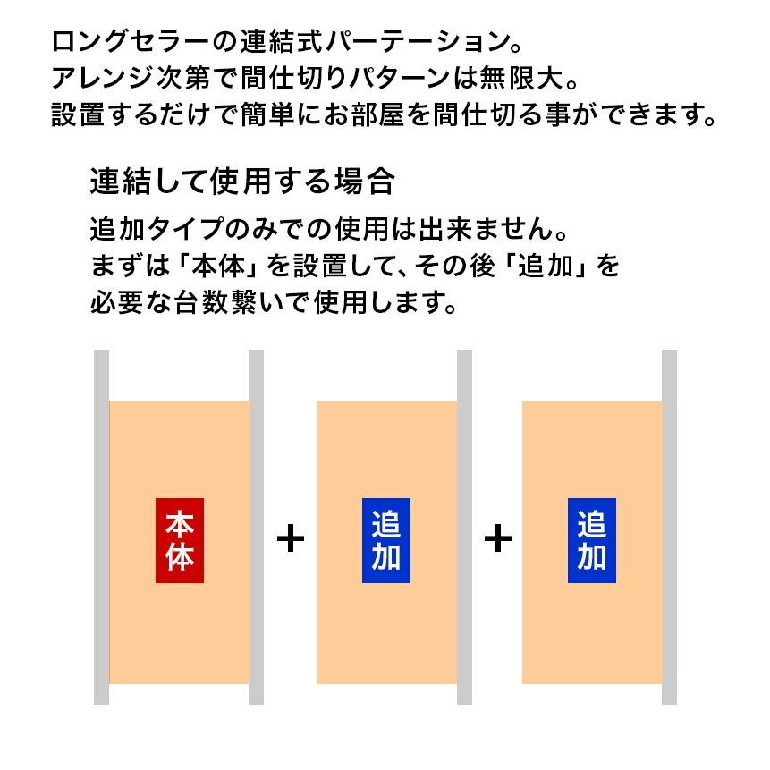 突っ張りパーテーション 3連セット 幅265cm 日本製 送料無料 突っ張り