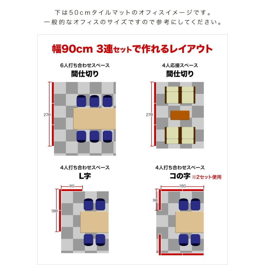 突っ張りパーテーション 3連結セット パネル×2枚＋ロールスクリーンのセット 寸法(約)W265×D2.5×H201～260cm 突っ張りパーテーション 3連セット 幅265cm 日本製 送料無料 突っ張り