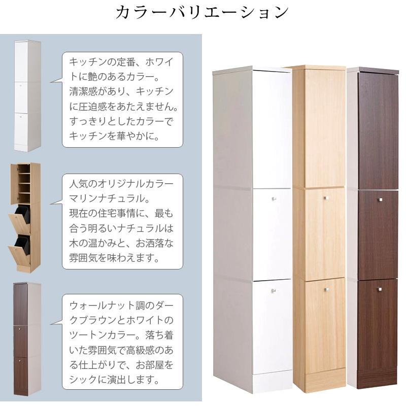 ゴミ箱 幅25cm 台所 キッチン ごみ箱 ダストボックス 2分別 おしゃれ