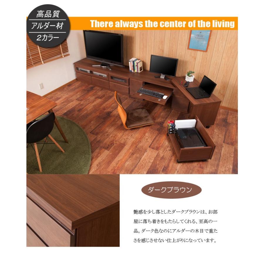 日本製 パソコンデスク 幅126〜幅180 奥行き45cm 伸縮デスク