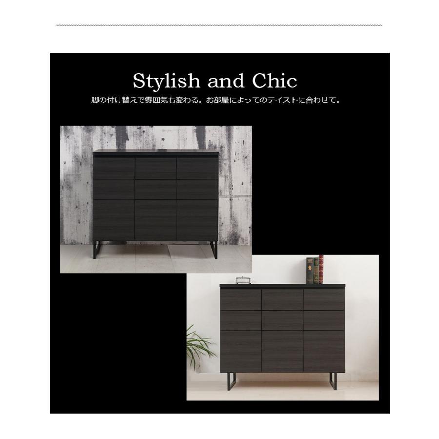 キャビネット 収納 ブラック 幅106cm 完成品 日本製 北欧モダン キャビネット 収納 ブラック 幅106cm 完成品 日本製 北欧モダン