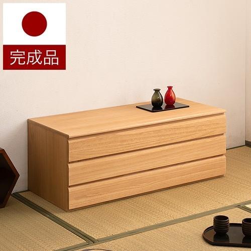 チェスト 衣類収納 桐たんす 桐 3段 幅100.5cm 日本製 完成品 タンス