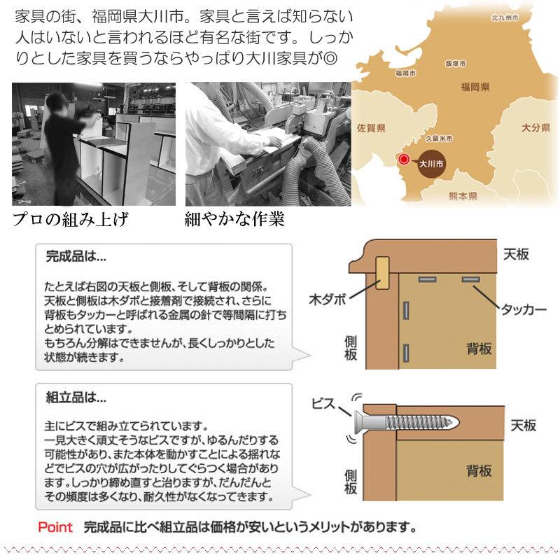 開梱設置 食器棚 キッチンボード 幅89.5cm 完成品 日本製 レンジ台 