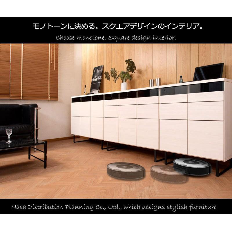 キャビネット 幅71 モダン レコード収納 おしゃれ 日本製 完成品 スタイリッシュ 扉 70cm_12