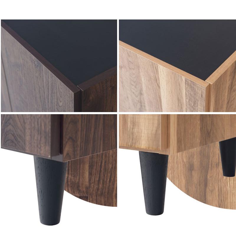 キャビネット 幅80cm ブラウン 黒 日本製 ヴィンテージ風 完成品