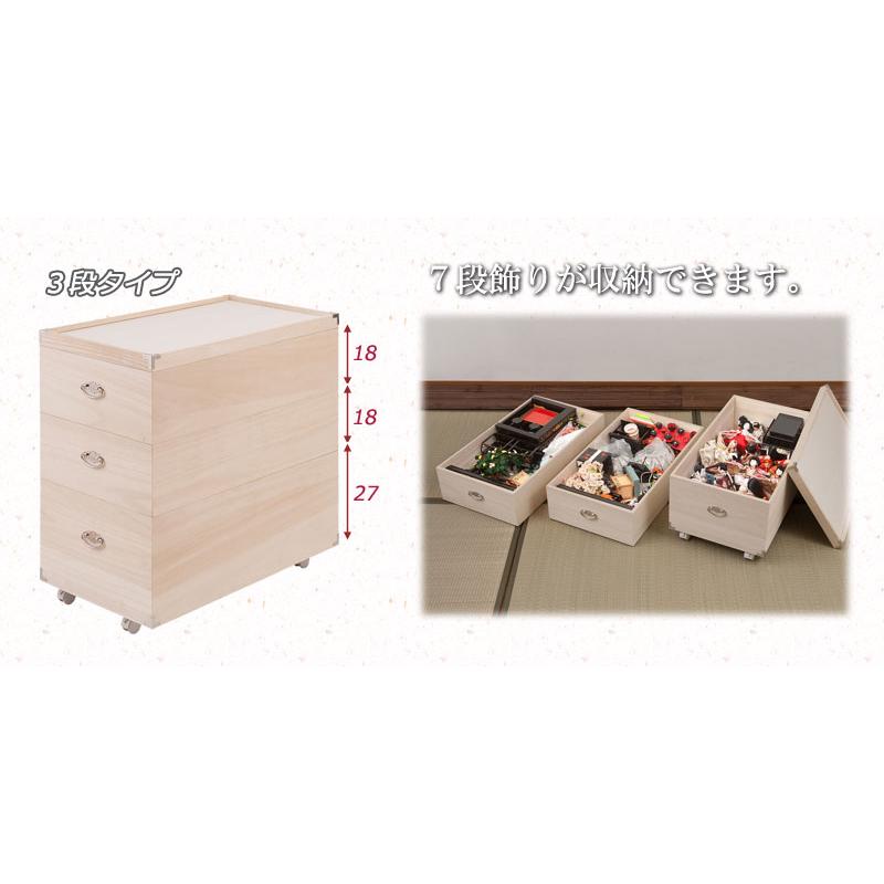 桐製 収納ボックス 4個セット 完成品 桐製 マルチカラフル 4段ボックス SHINKUE(シンクエ) 天板