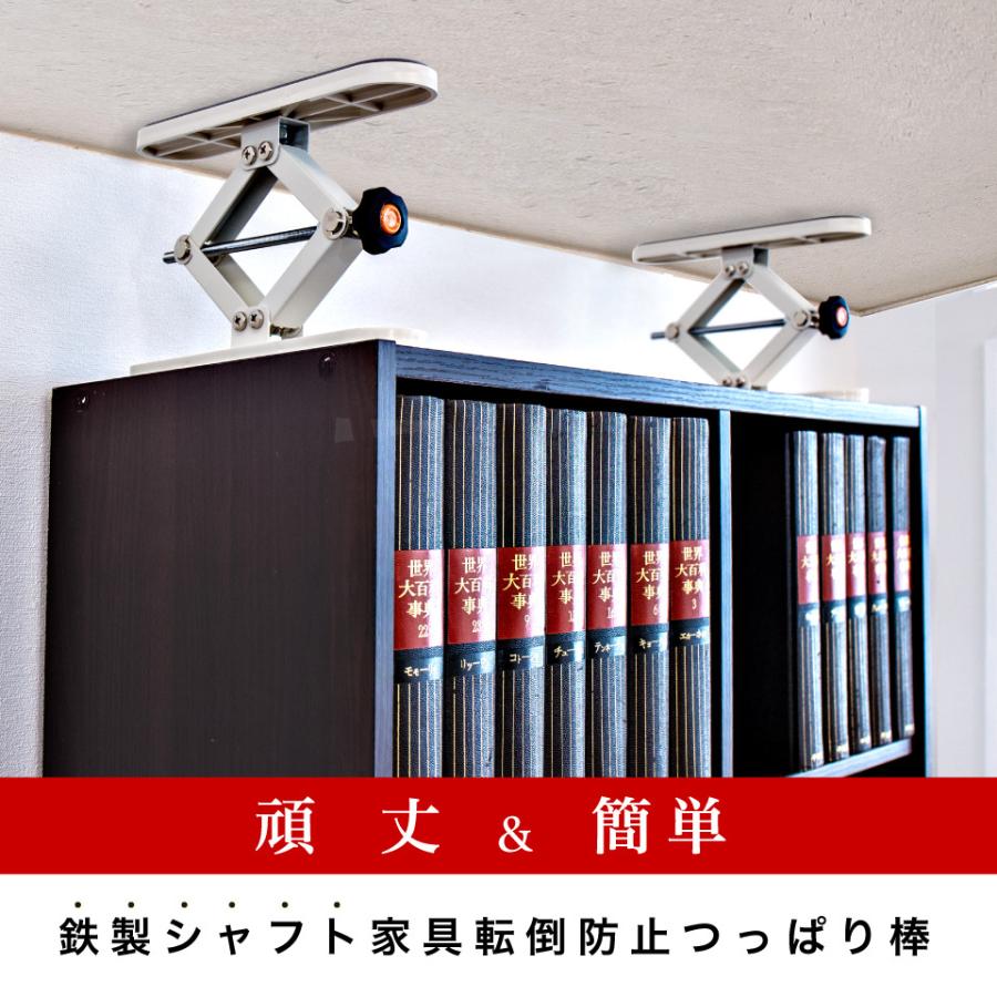 家具転倒防止器具 高耐圧つっぱり棒Z 10から20cm 2本セット耐震 地震