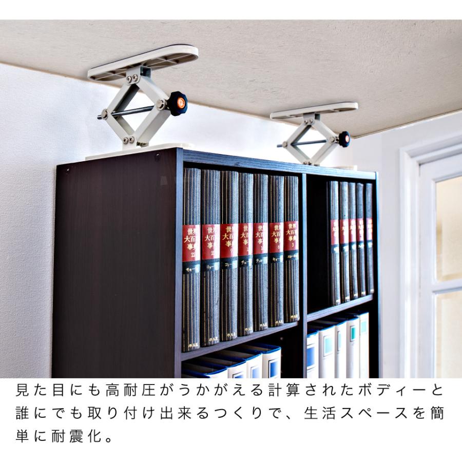 家具転倒防止器具 高耐圧つっぱり棒Z 10から20cm 2本セット耐震 地震