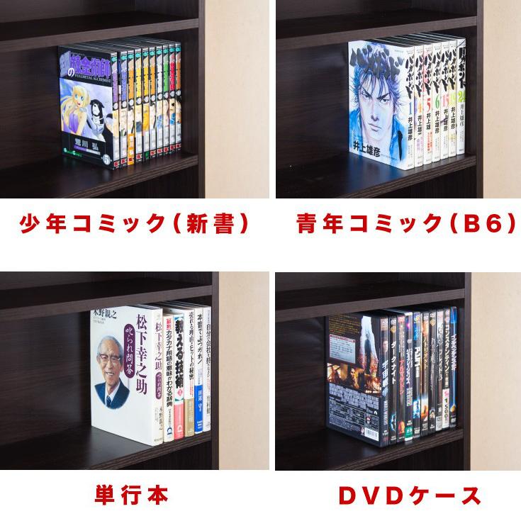 本棚 2台セット 幅45 高さ180 奥行17 コミック収納 スリム おしゃれ 大