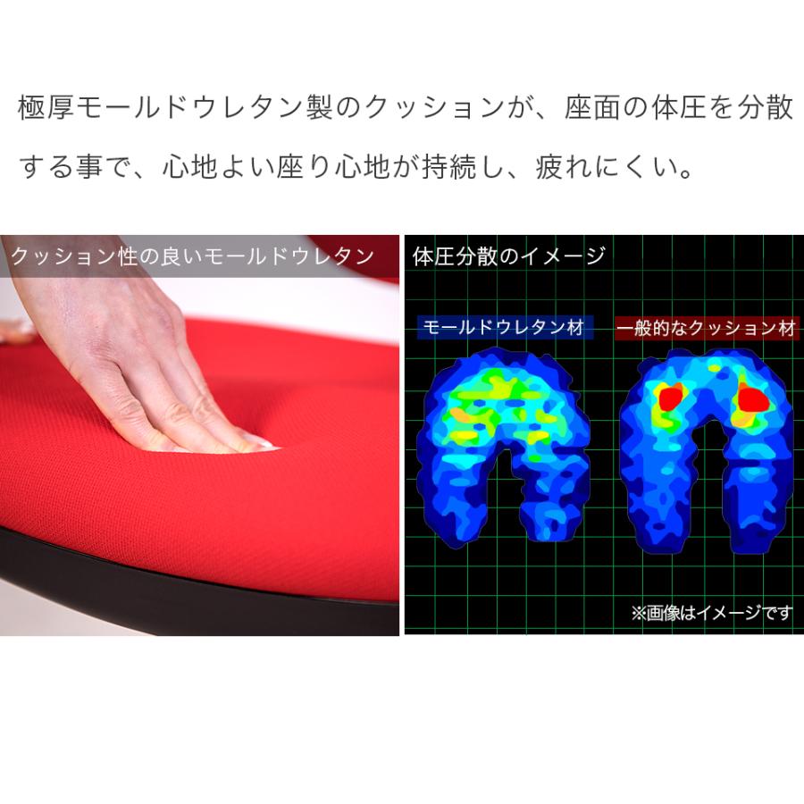 デスクチェア アーム有り モールドウレタンチェア 回転 パソコンチェア