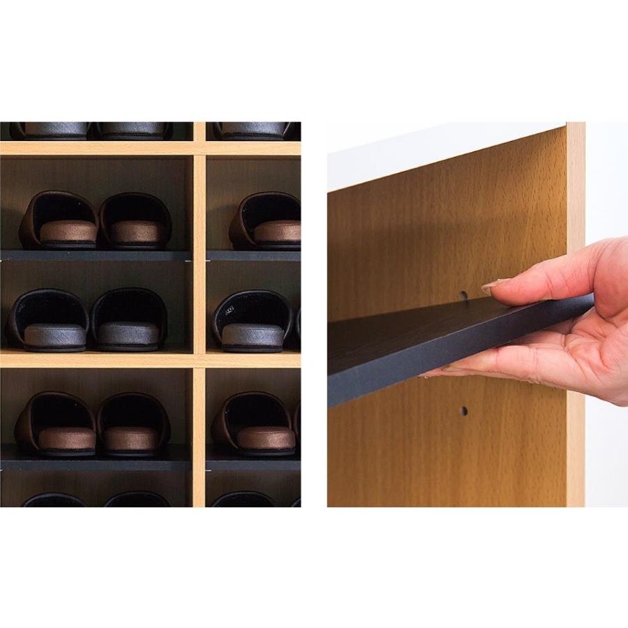 スリッパラック 靴箱 スリッパ 戸建て用 幅55 大容量 12足 6足