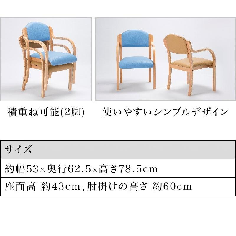 ダイニングチェアー 2脚セット 完成品 木製 肘付き 高齢者用 ダイニングチェアー 2脚セット 完成品 木製 肘付き 高齢者用