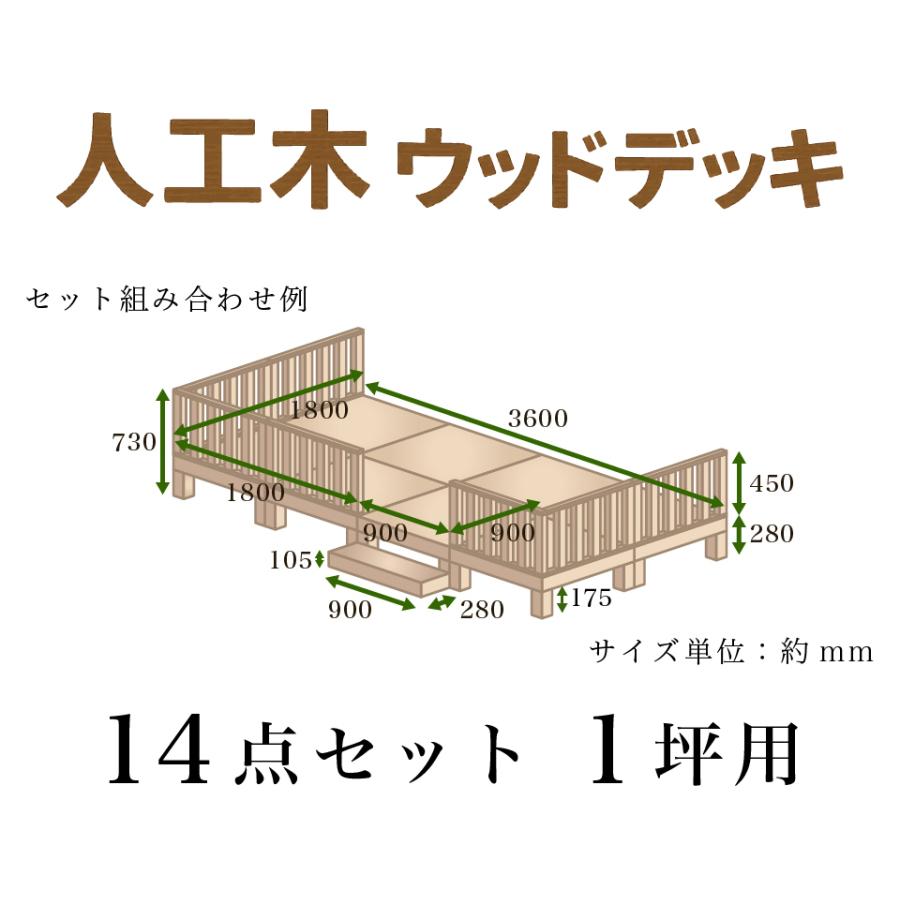 【美品】人工木ウッドデッキ定価¥12,900×2個 人工木ウッドデッキ Skaldar(スカルダー) 本体2個セット 4色対応の通販