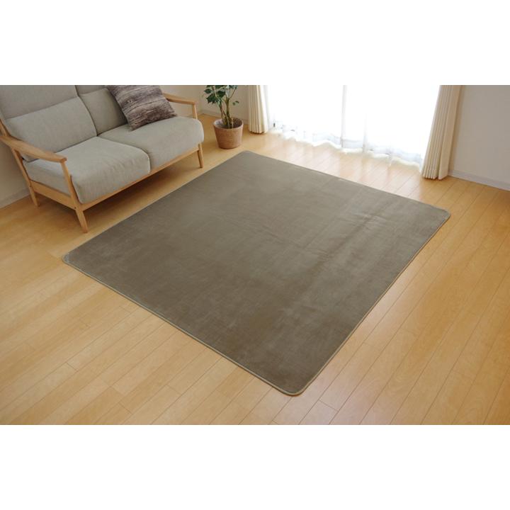 ラグカーペット 200×250cm 抗菌 防臭 加工 ベージュ ブラウン グリーン