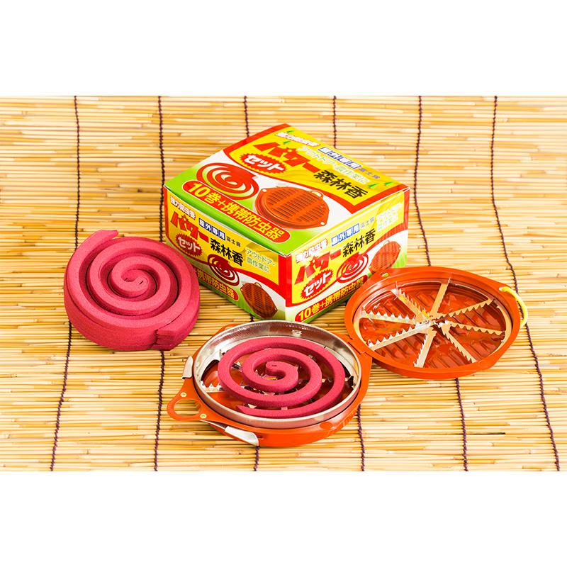 蚊取り線香 より 強力 な 防虫 線香 10日分 と 蚊取り線香ホルダー