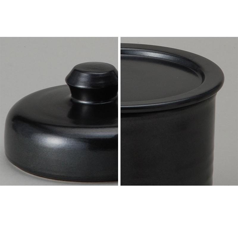 漬物容器 信楽焼き 陶器 一夜漬鉢 黒(平蓋) 幅13 高さ10 一夜漬け NHK